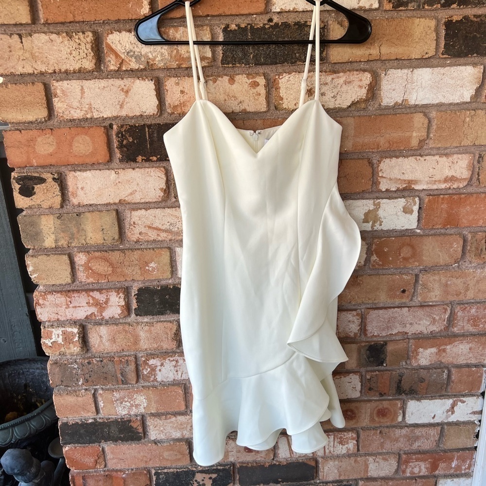 Likely White Ruffle Mini Dress - Picture 11 of 11